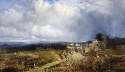 Baggage Wagons Approaching Carlisle by Samuel Bough